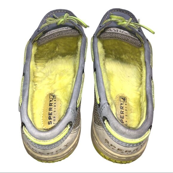 Women's Angelfish Fur Lined Boat Shoe 5M Gray - Picture 7 of 9